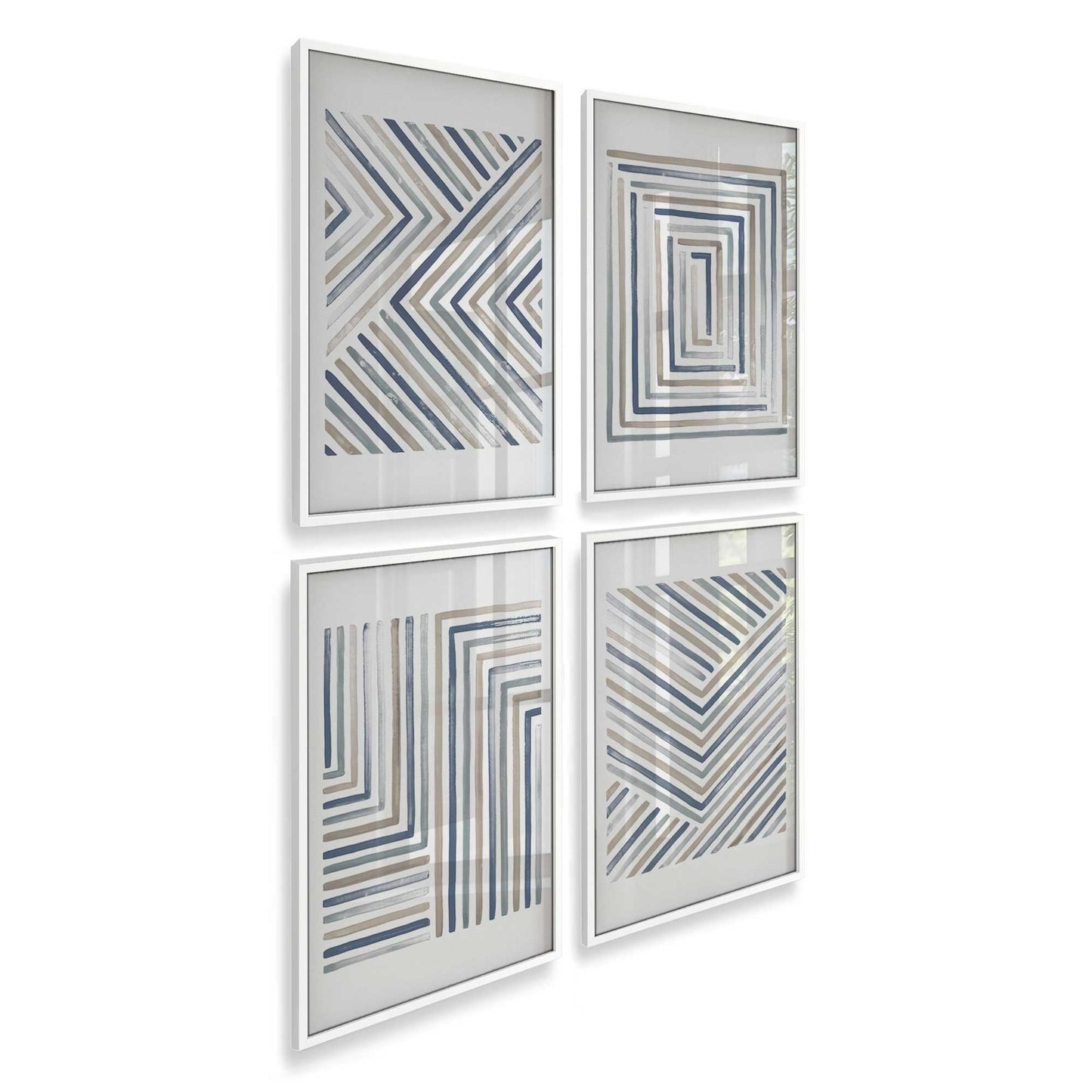 [Color:Opaque White], Picture of art in a Opaque White frame at an angle