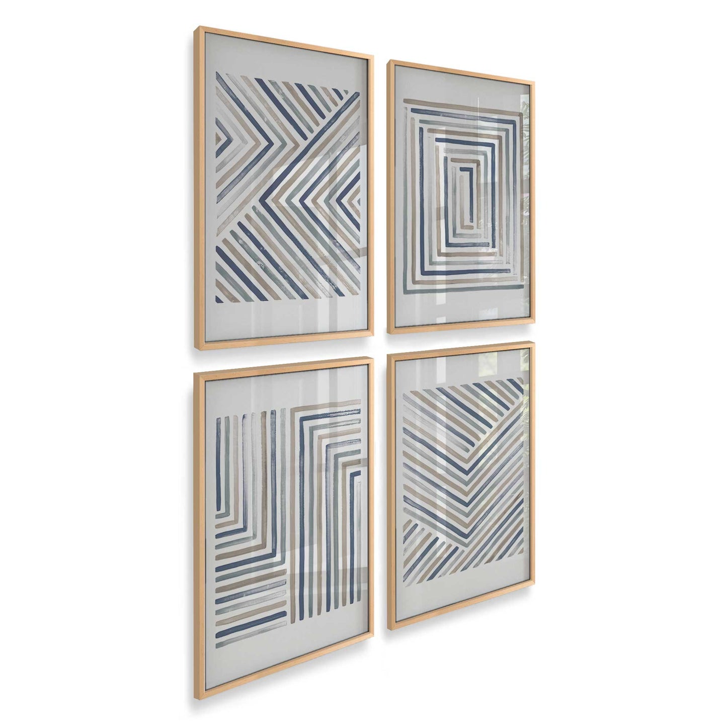 [Color:Raw Maple], Picture of art in a Raw Maple frame at an angle