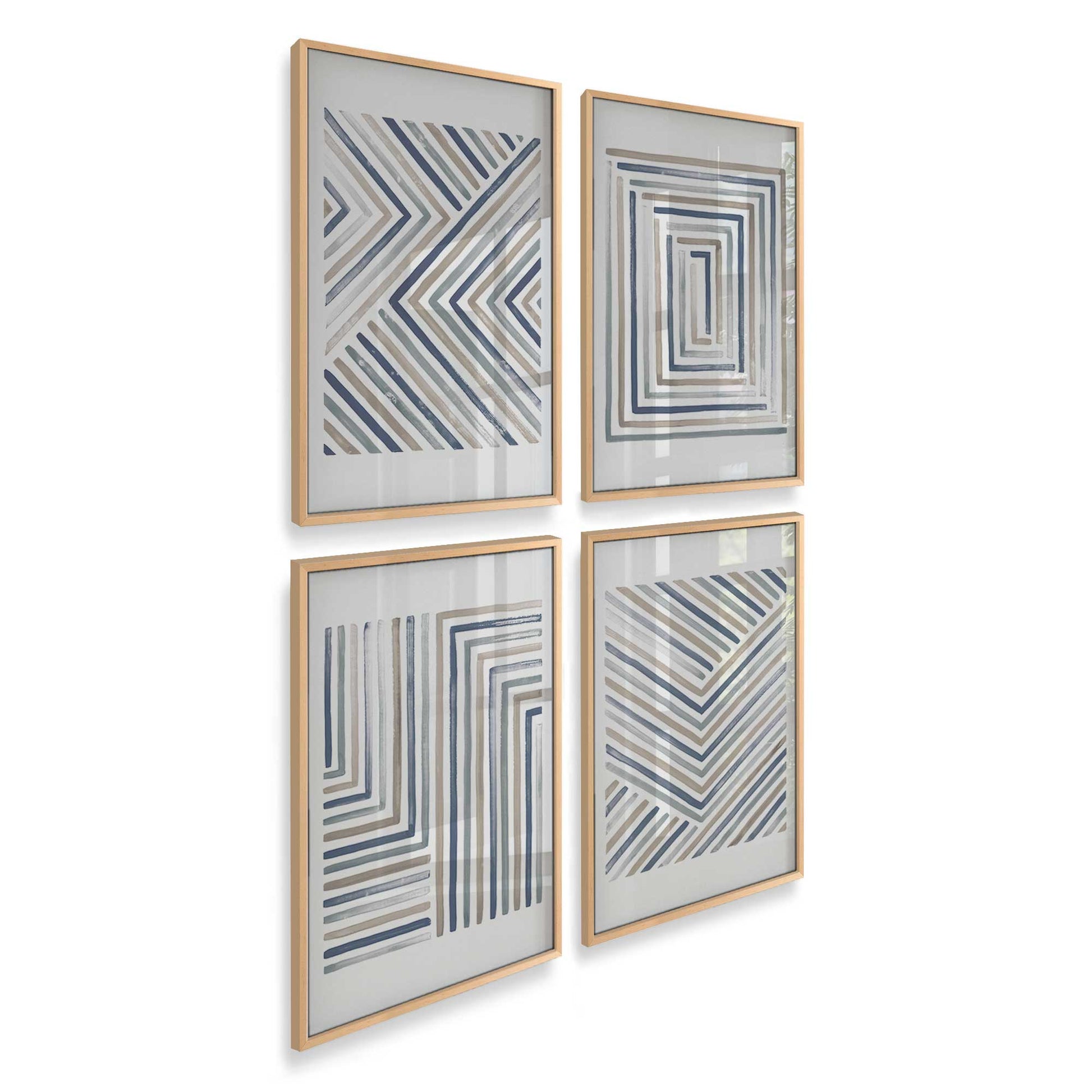 [Color:Raw Maple], Picture of art in a Raw Maple frame at an angle