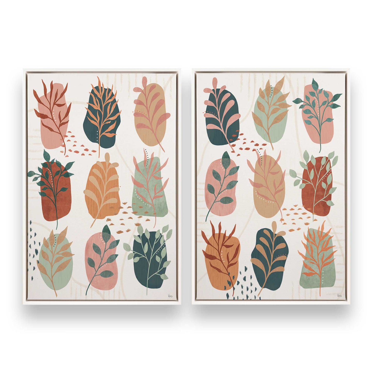 [Color:Opaque White], Picture of art in a White frame