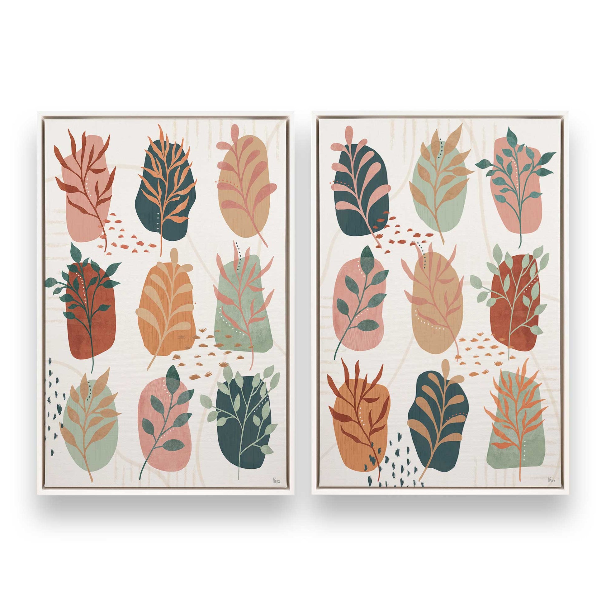 [Color:Opaque White], Picture of art in a White frame