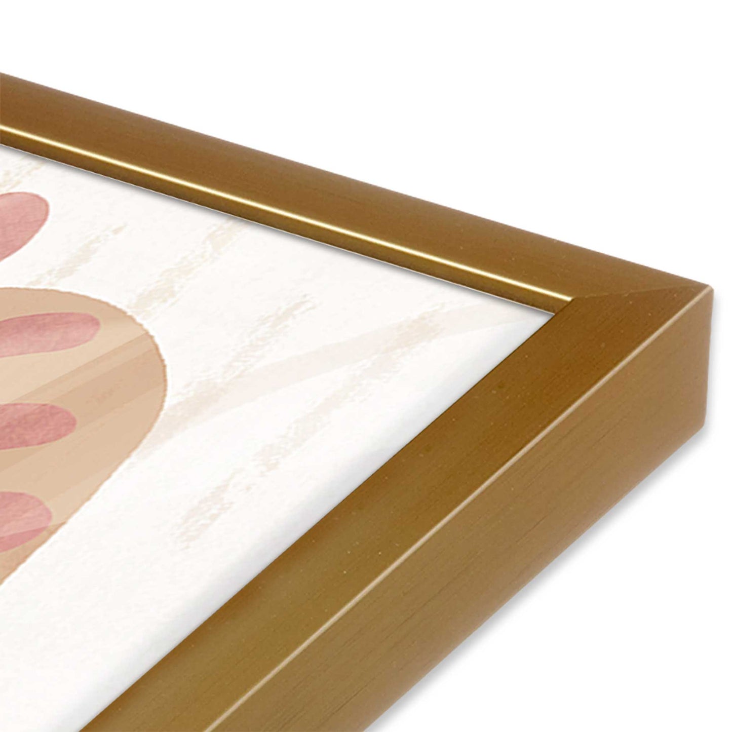 [Color:Polished Gold], Picture of art in a Polished Gold frame of the corner