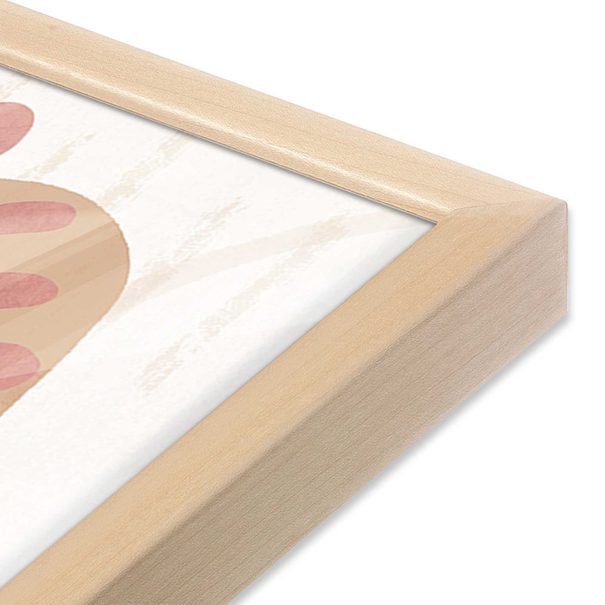 [Color:Raw Maple], Picture of art in a Raw Maple frame of the corner
