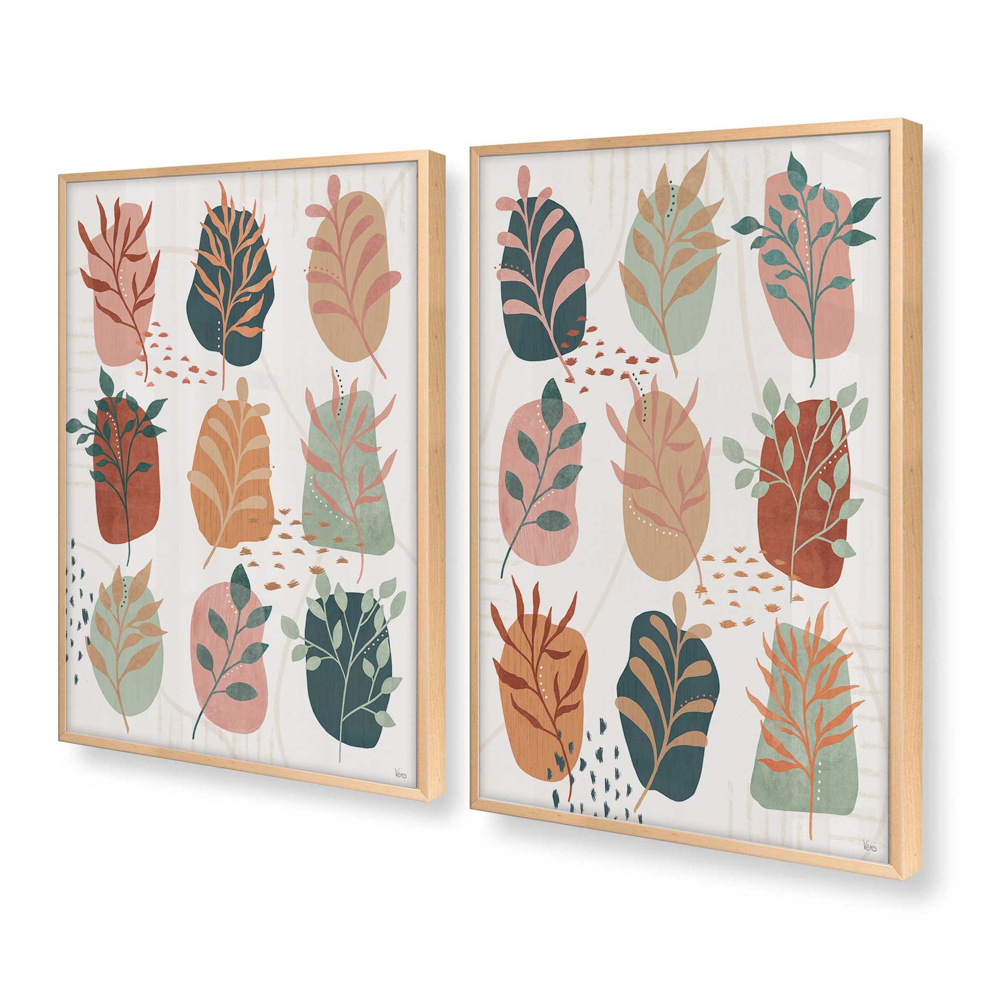 [Color:Raw Maple], Picture of art in a Raw Maple frame at an angle