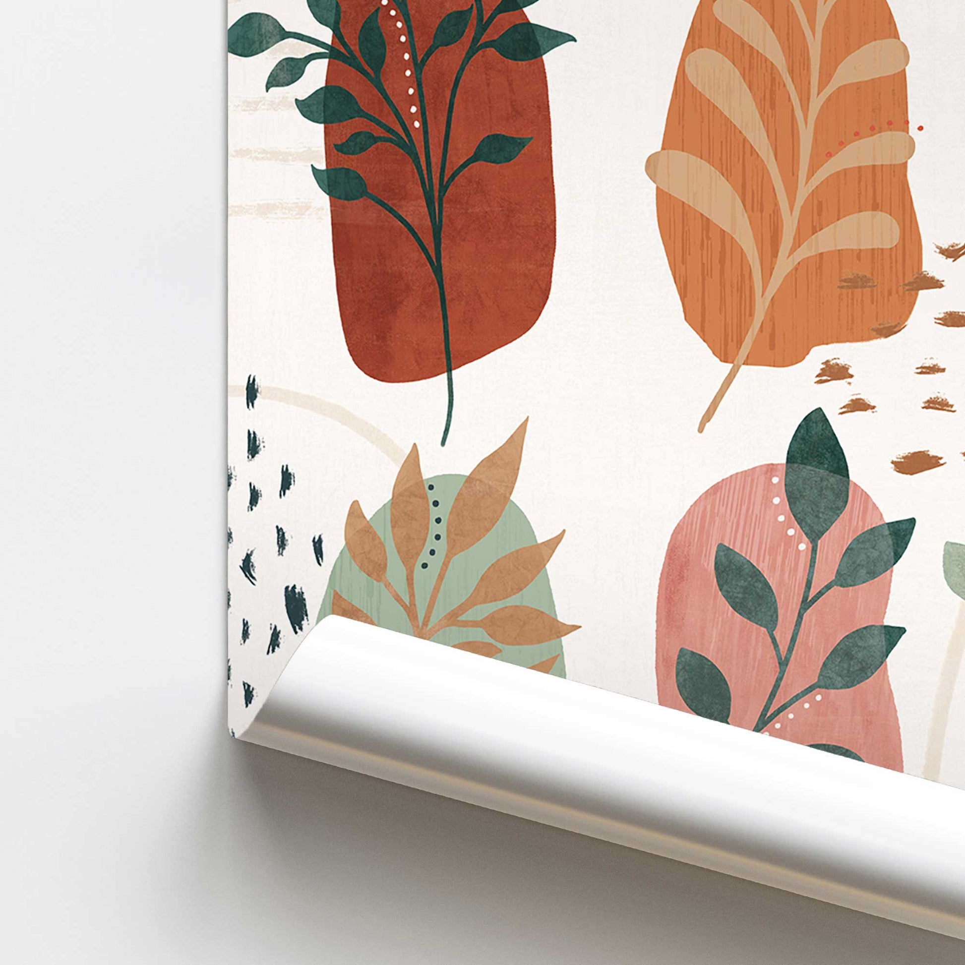 [color:Rolled Print], Picture of close up of art
