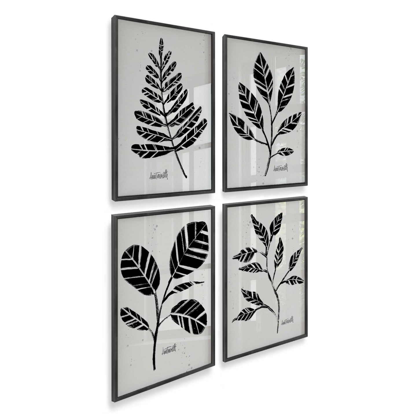 [Color:Weathered Zinc], Picture of art in a Weathered Zinc frame of the corner