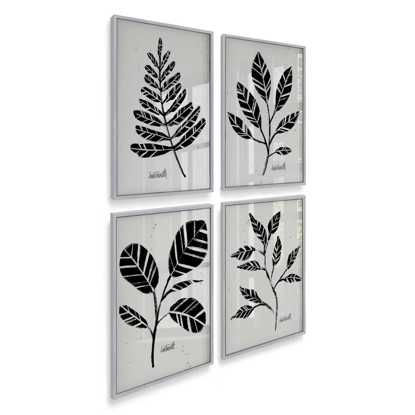 [Color:Polished Chrome], Picture of art in a Polished Chrome frame of the corner