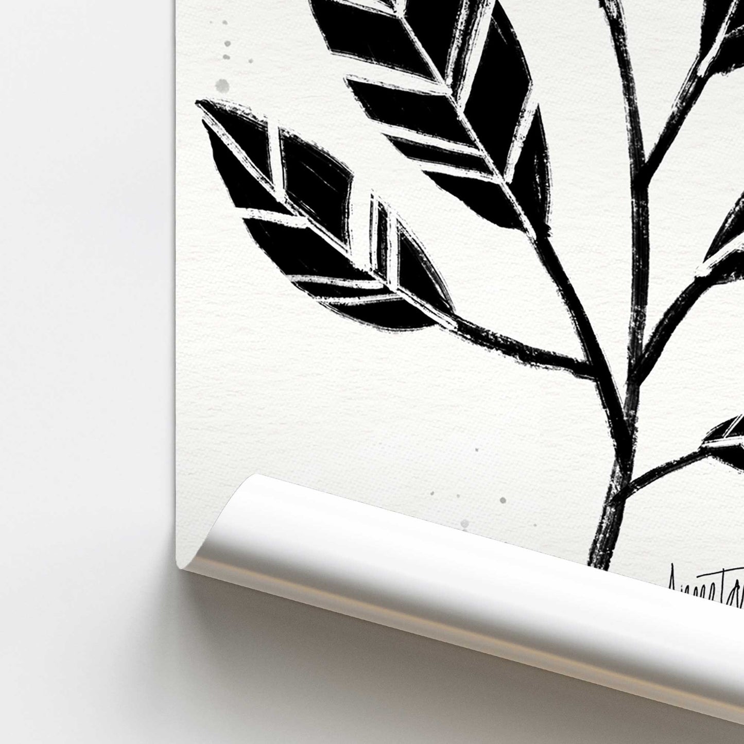 [color:Rolled Print], Picture of close up of art