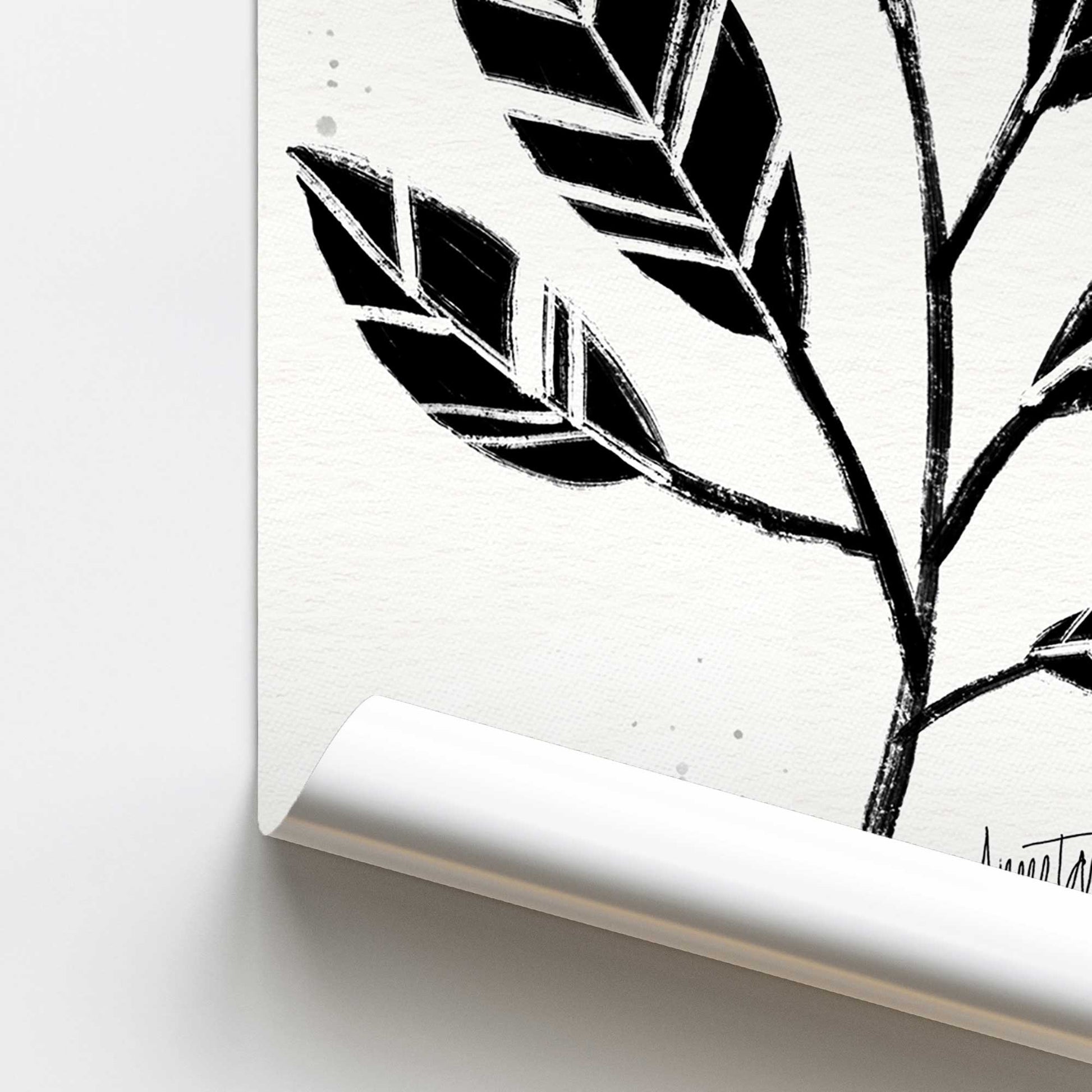 [color:Rolled Print], Picture of close up of art