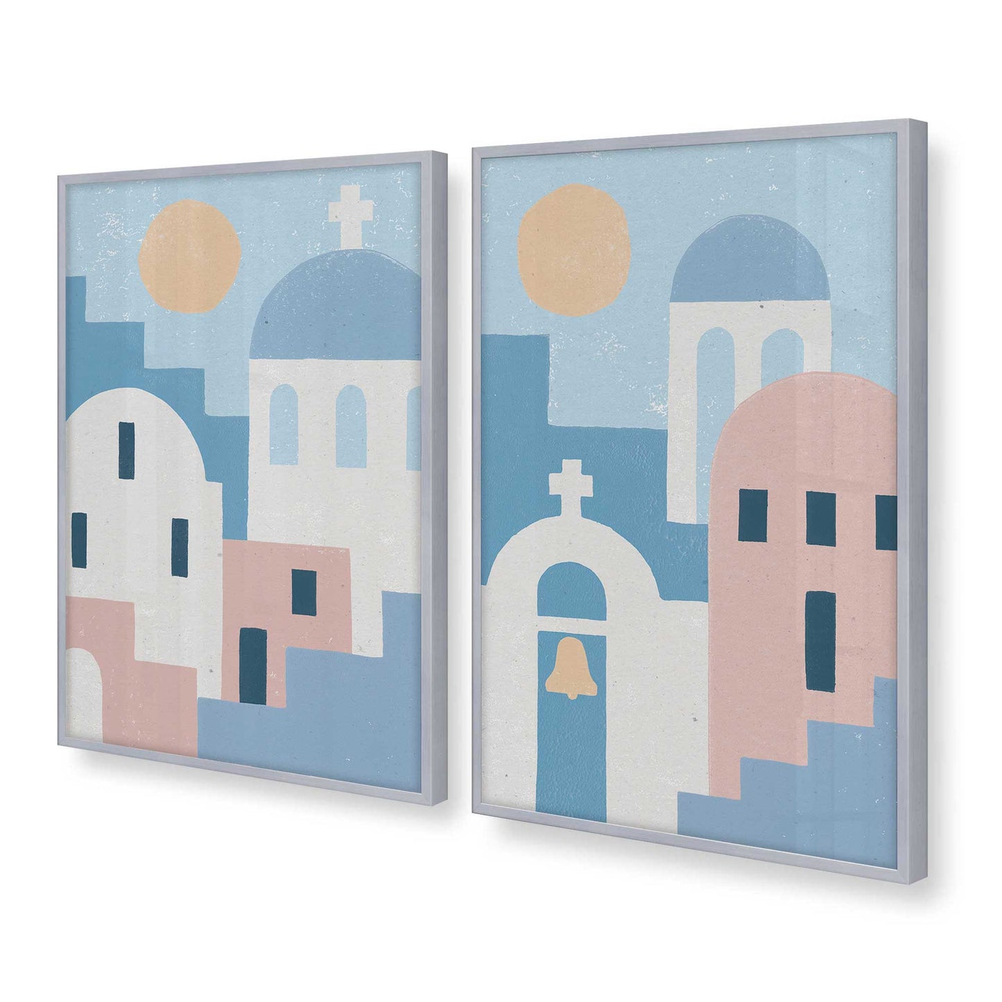 [Color:Polished Chrome], Picture of art in a Polished Chrome frame at an angle