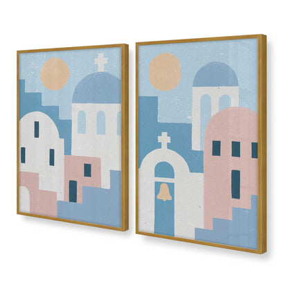[Color:Polished Gold], Picture of art in a Polished Gold frame at an angle