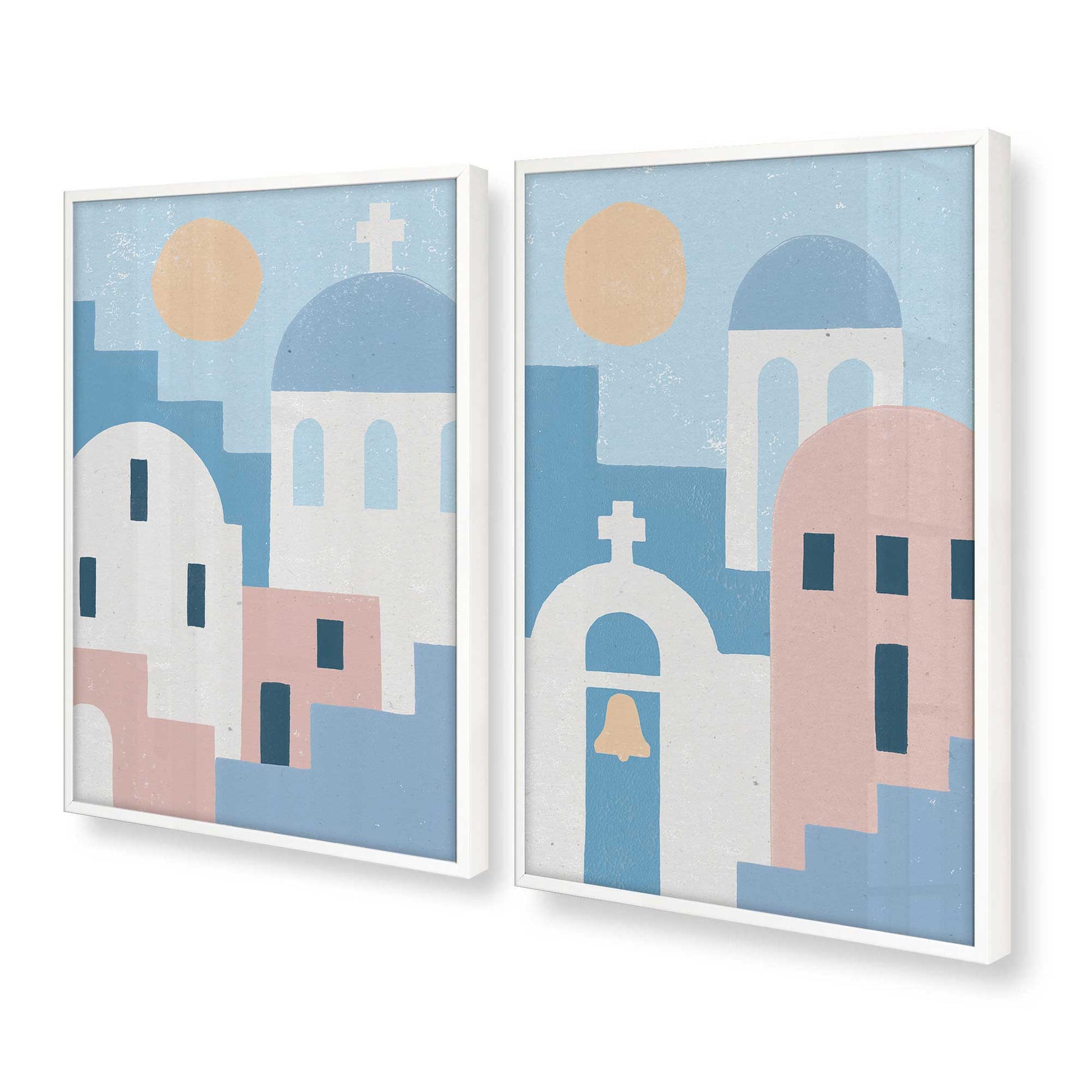 [Color:Opaque White], Picture of art in a Opaque White frame at an angle