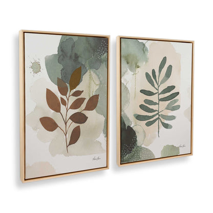 [Color:American Maple], Picture of art in a American Maple frame at an angle