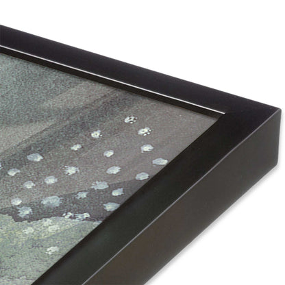 [Color:Weathered Zinc], Picture of art in a Weathered Zinc frame of the corner