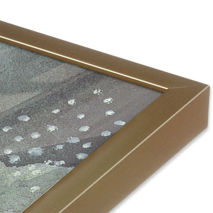 [Color:Brushed Gold], Picture of art in a Brushed Gold frame of the corner