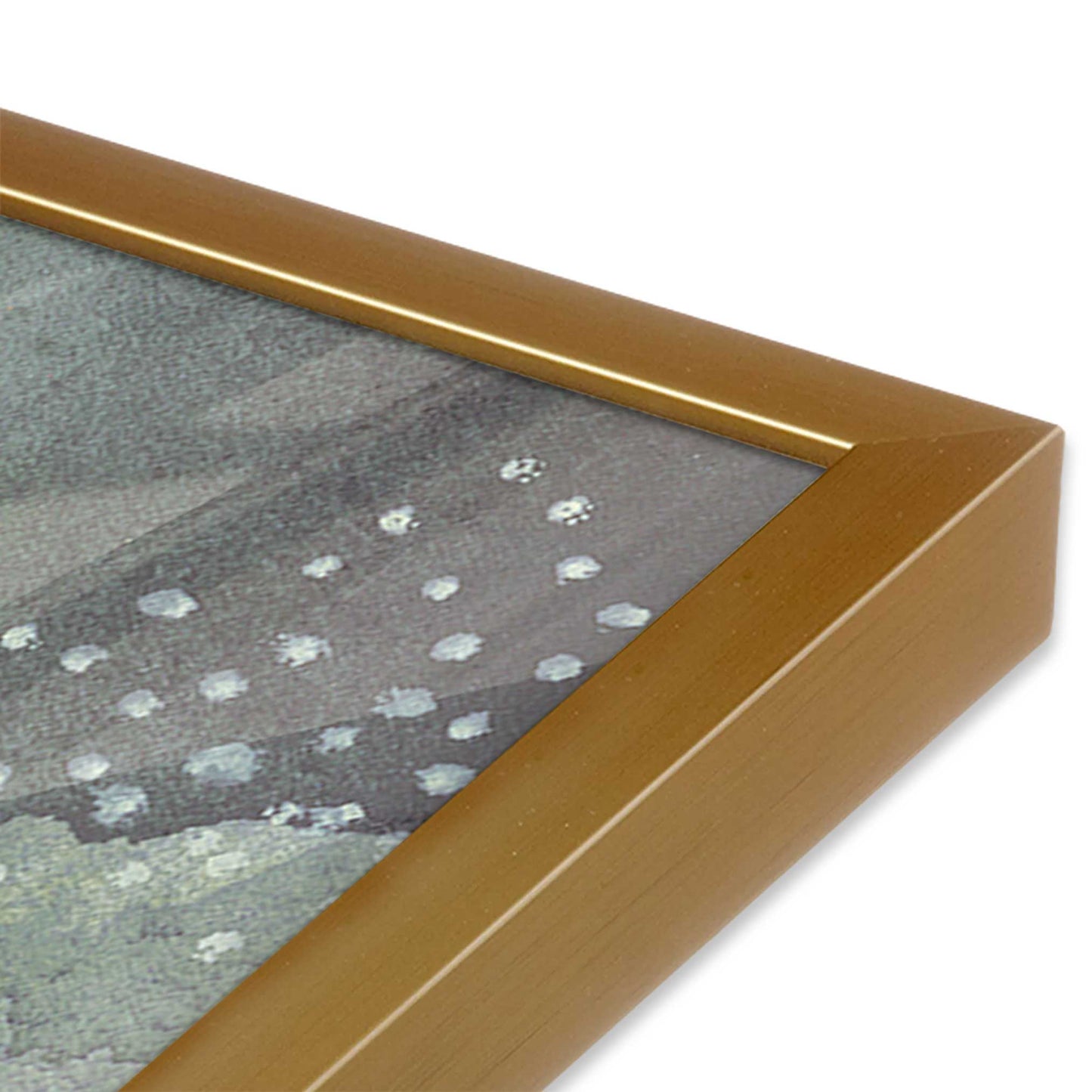 [Color:Polished Gold], Picture of art in a Polished Gold frame of the corner