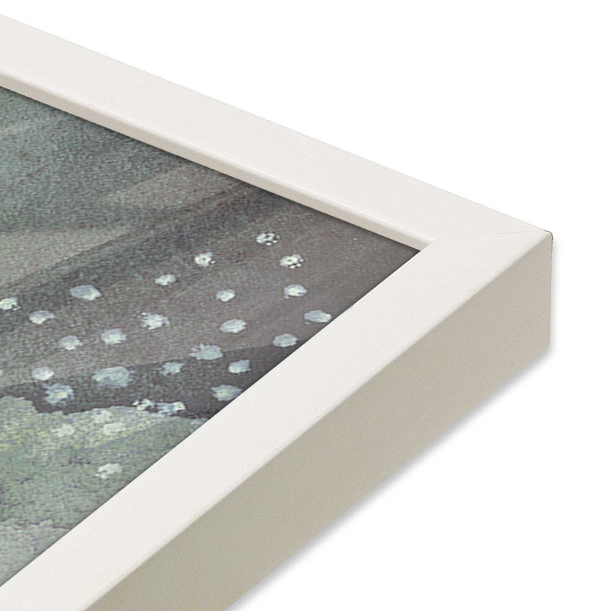 [Color:Opaque White], Picture of art in a Opaque White frame of the corner