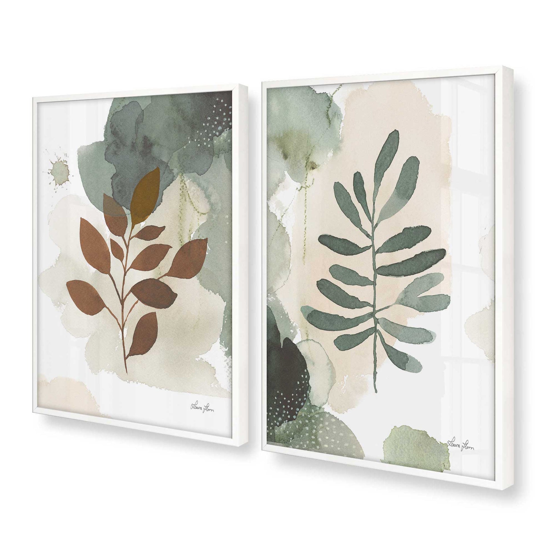 [Color:Opaque White], Picture of art in a Opaque White frame at an angle