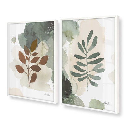 [Color:Opaque White], Picture of art in a Opaque White frame at an angle