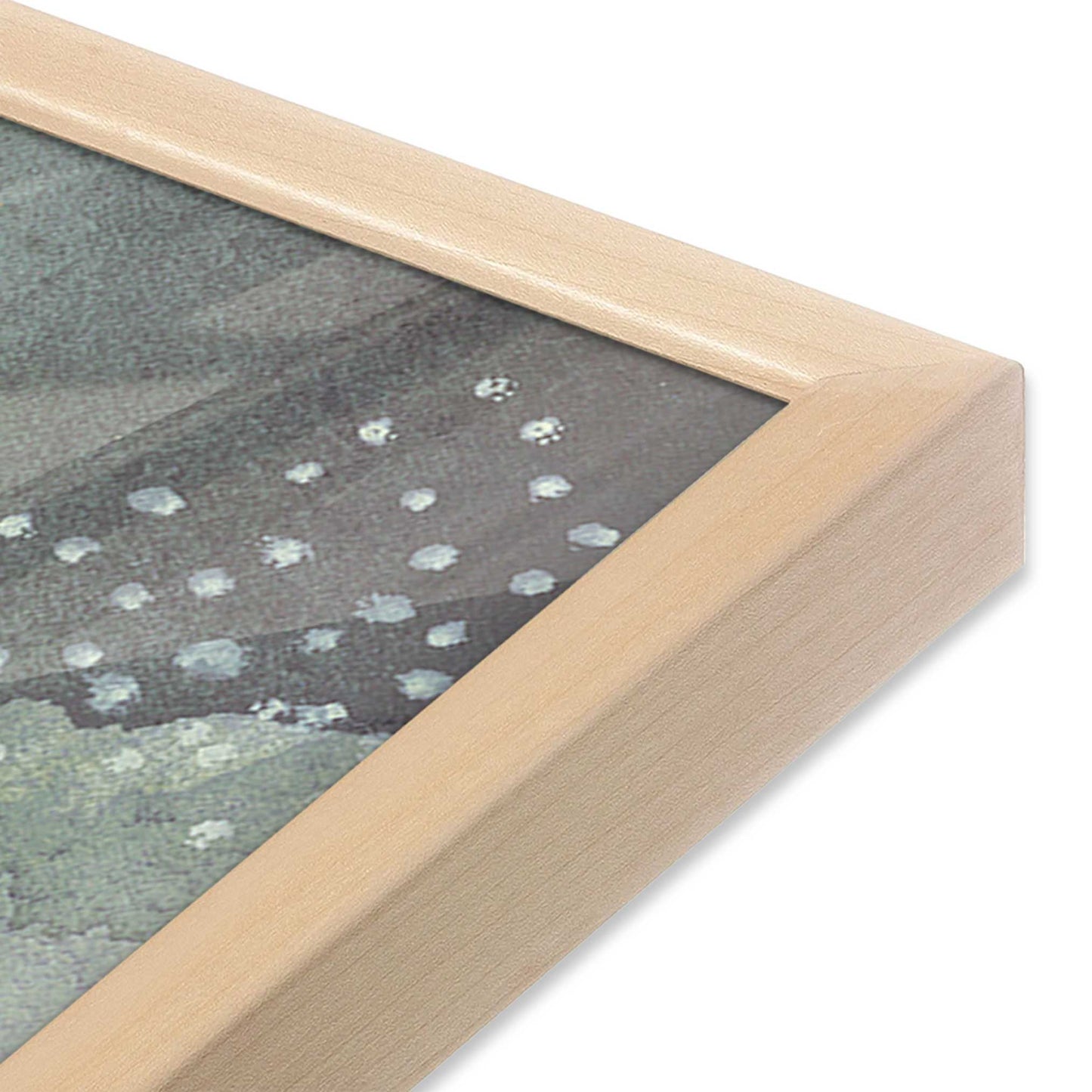 [Color:Raw Maple], Picture of art in a Raw Maple frame of the corner