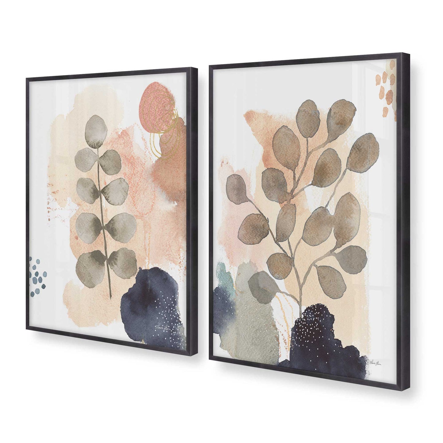 [Color:Weathered Zinc], Picture of art in a Weathered Zinc frame at an angle