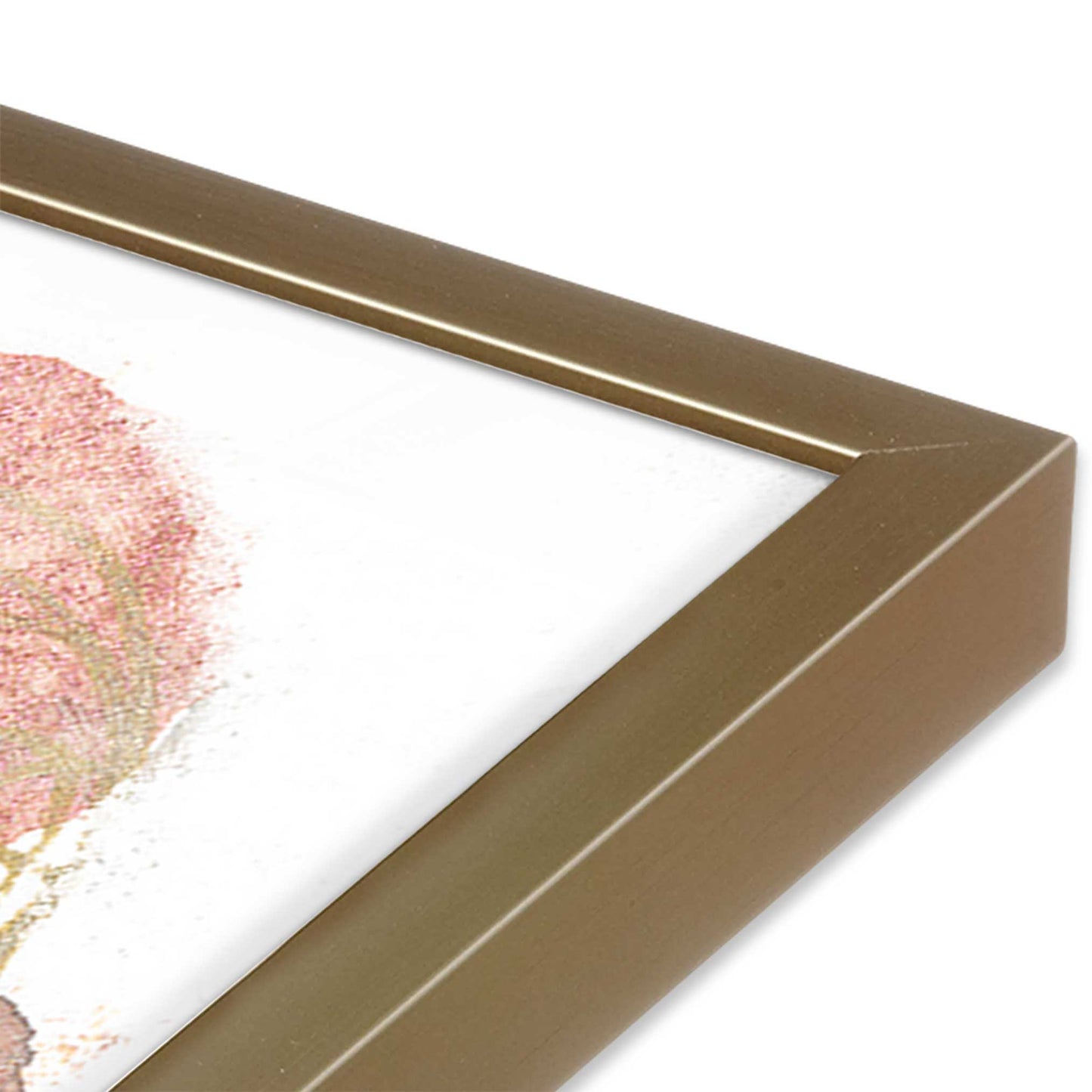 [Color:Brushed Gold], Picture of art in a Brushed Gold frame of the corner