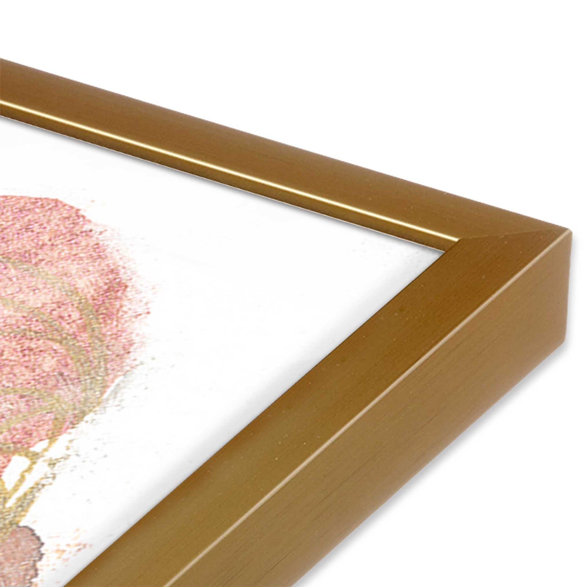 [Color:Polished Gold], Picture of art in a Polished Gold frame of the corner