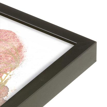 [Color:Satin Black], Picture of art in a Satin Black frame of the corner