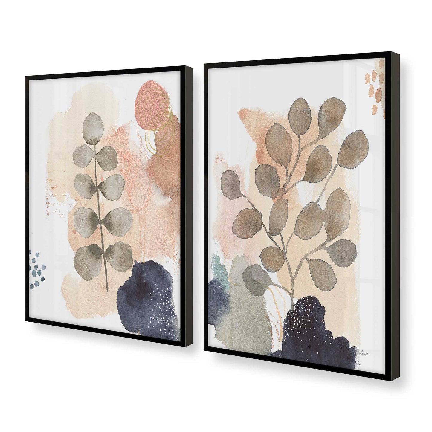 [Color:Satin Black], Picture of art in a Satin Black frame at an angle