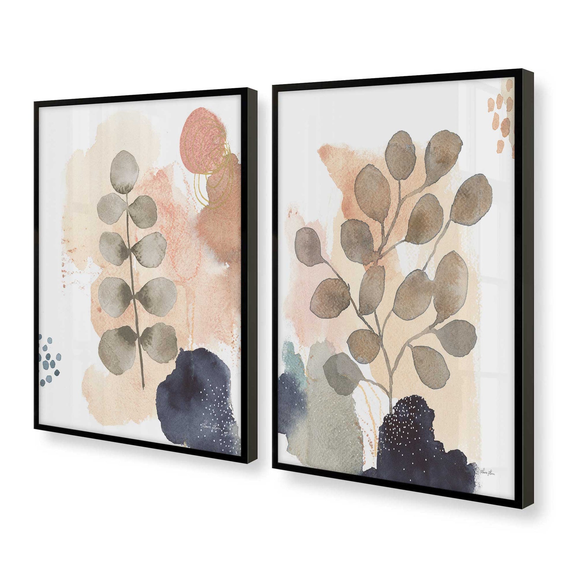 [Color:Satin Black], Picture of art in a Satin Black frame at an angle