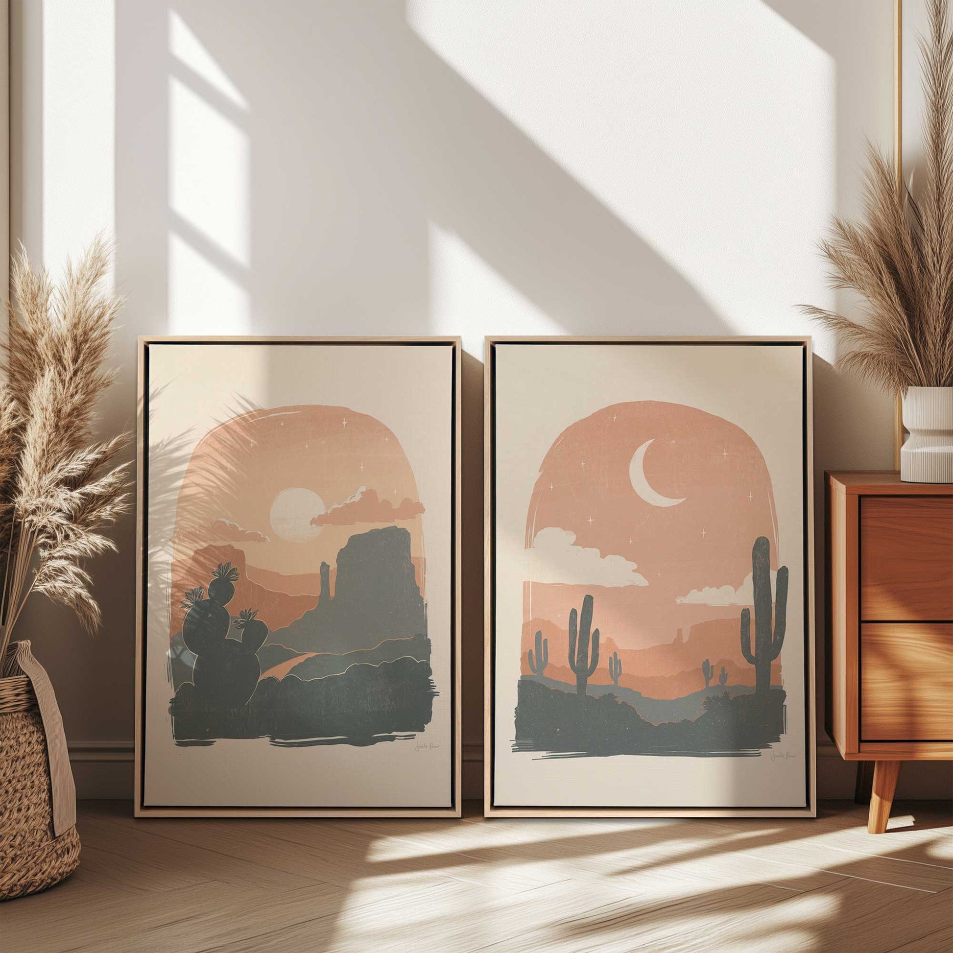 [Color:American Maple], Picture of art in a American Maple frame