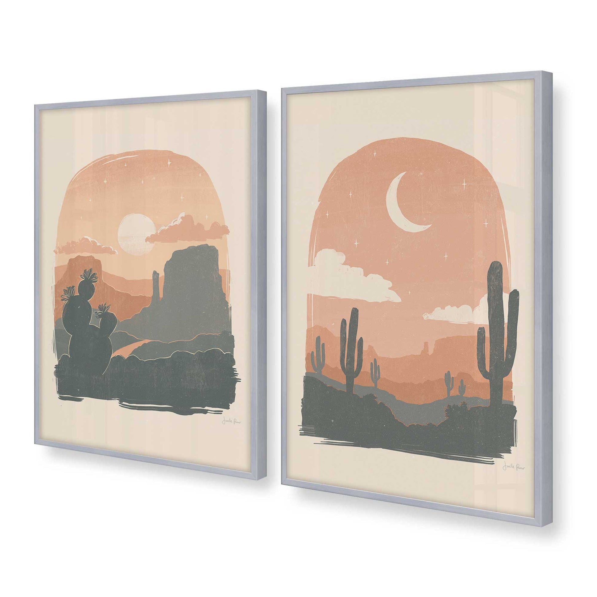 [Color:Polished Chrome], Picture of art in a Polished Chrome frame at an angle