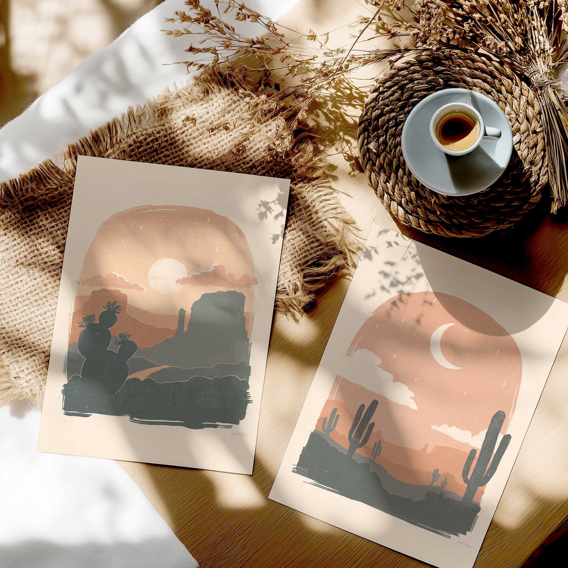 [color:Rolled Print], Picture in a room