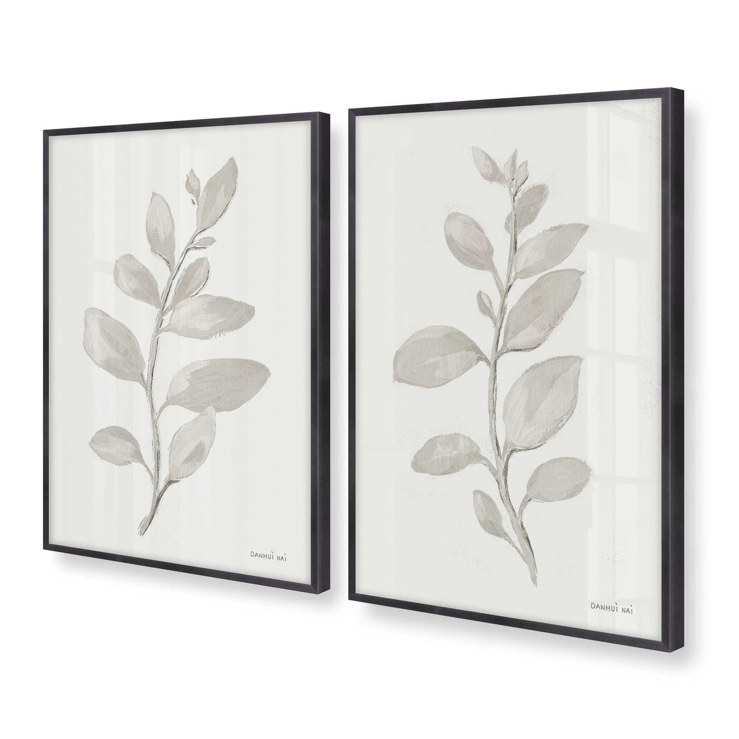 [Color:Weathered Zinc], Picture of art in a Weathered Zinc frame at an angle
