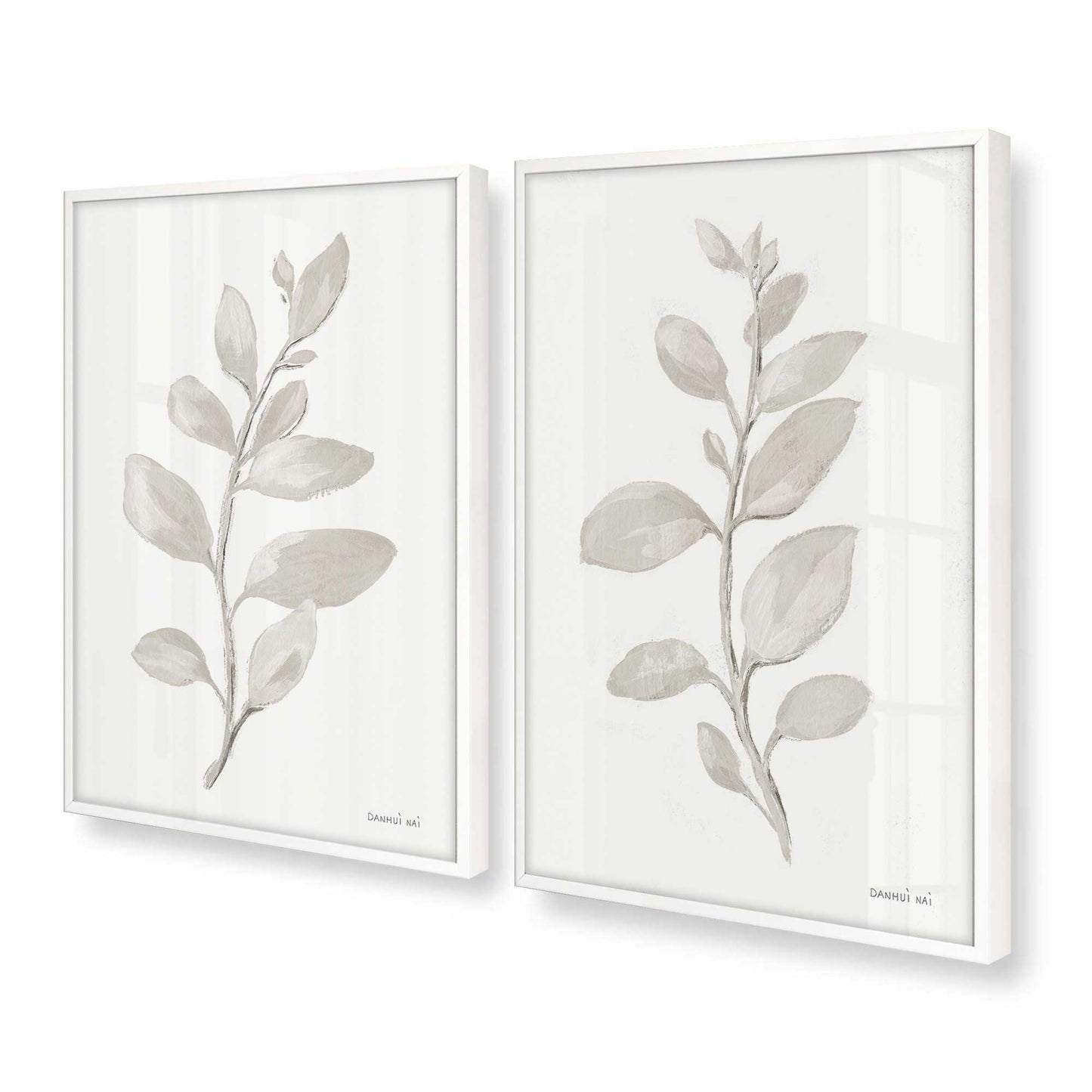 [Color:Opaque White], Picture of art in a Opaque White frame at an angle