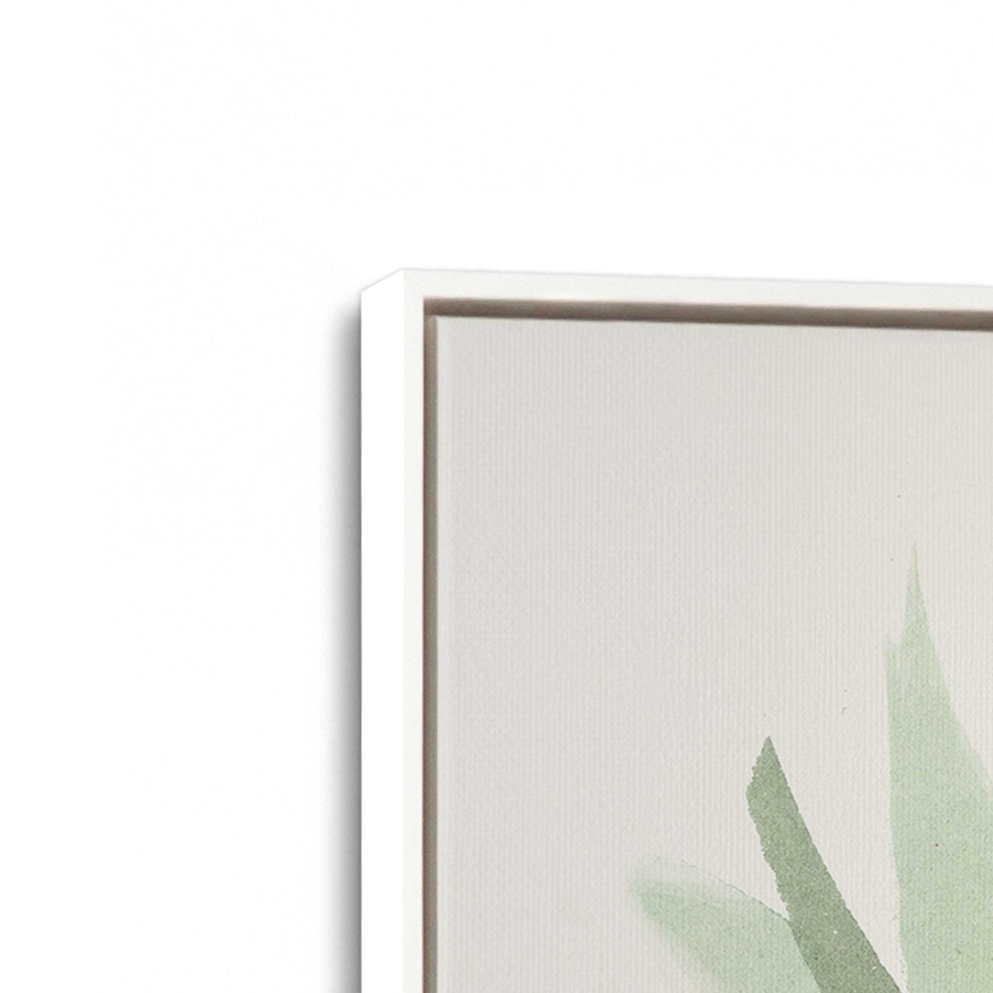 [Color:Opaque White], Picture of art in a White frame at an angle