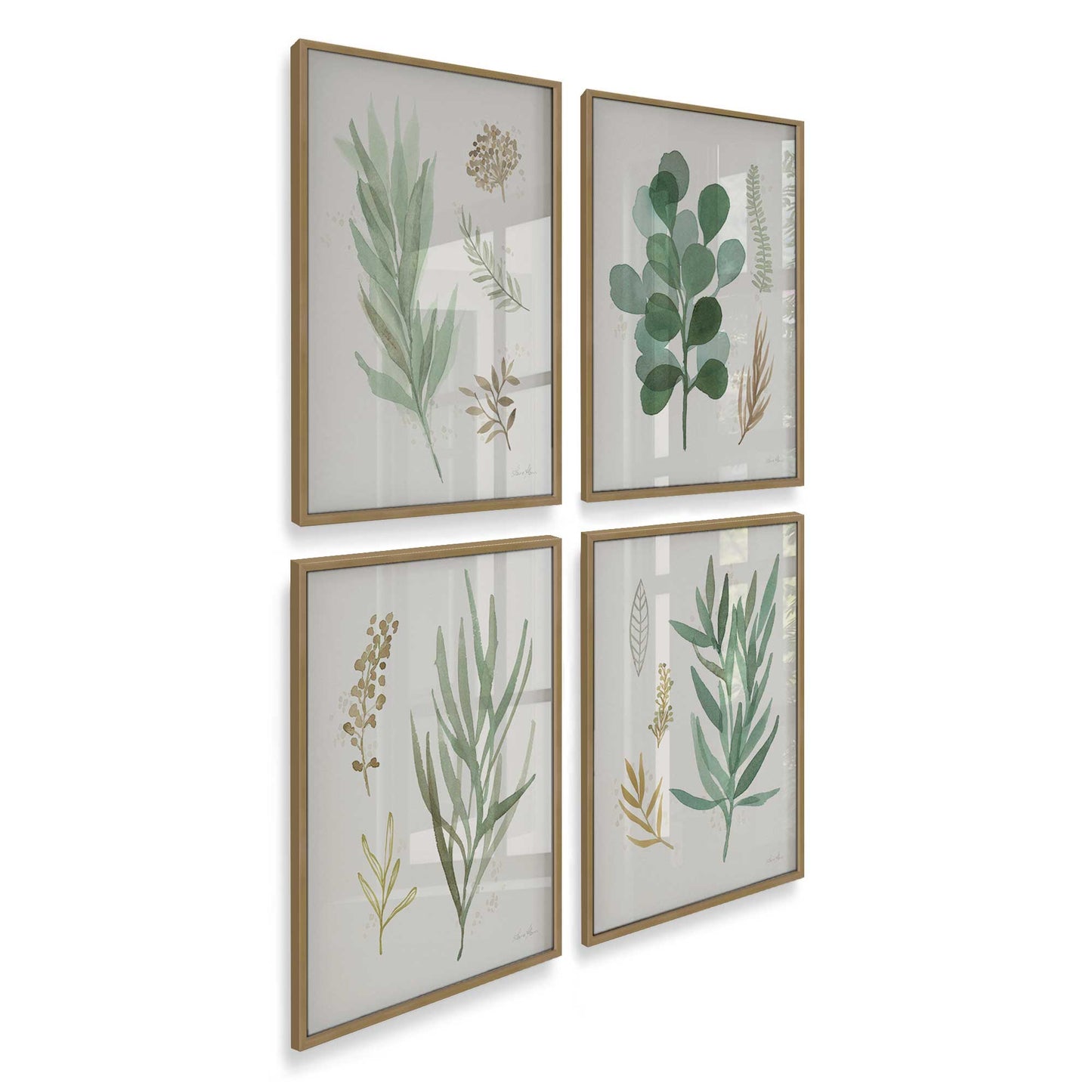 [Color:Brushed Gold], Picture of art in a Brushed Gold frame of the corner