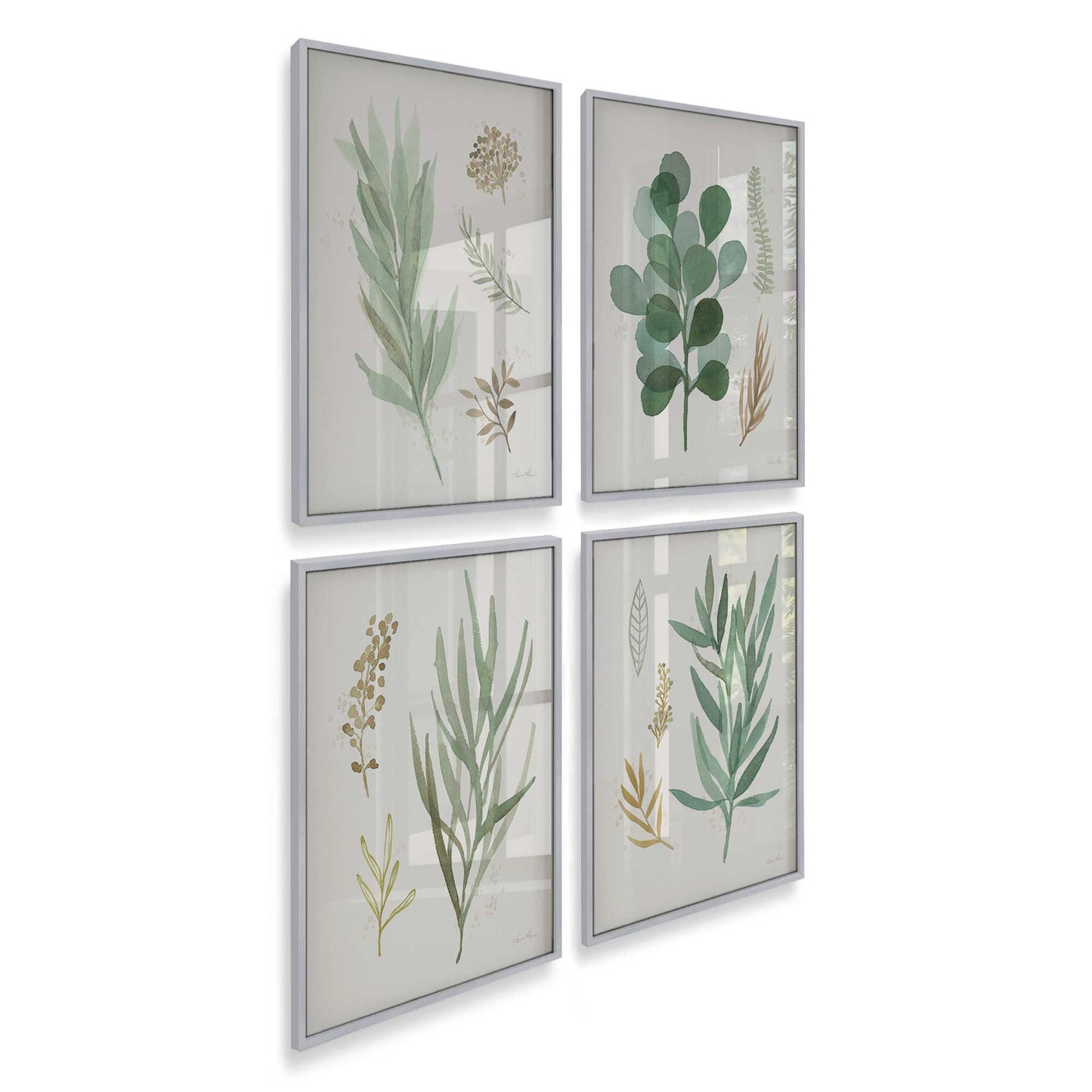 [Color:Polished Chrome], Picture of art in a Polished Chrome frame of the corner