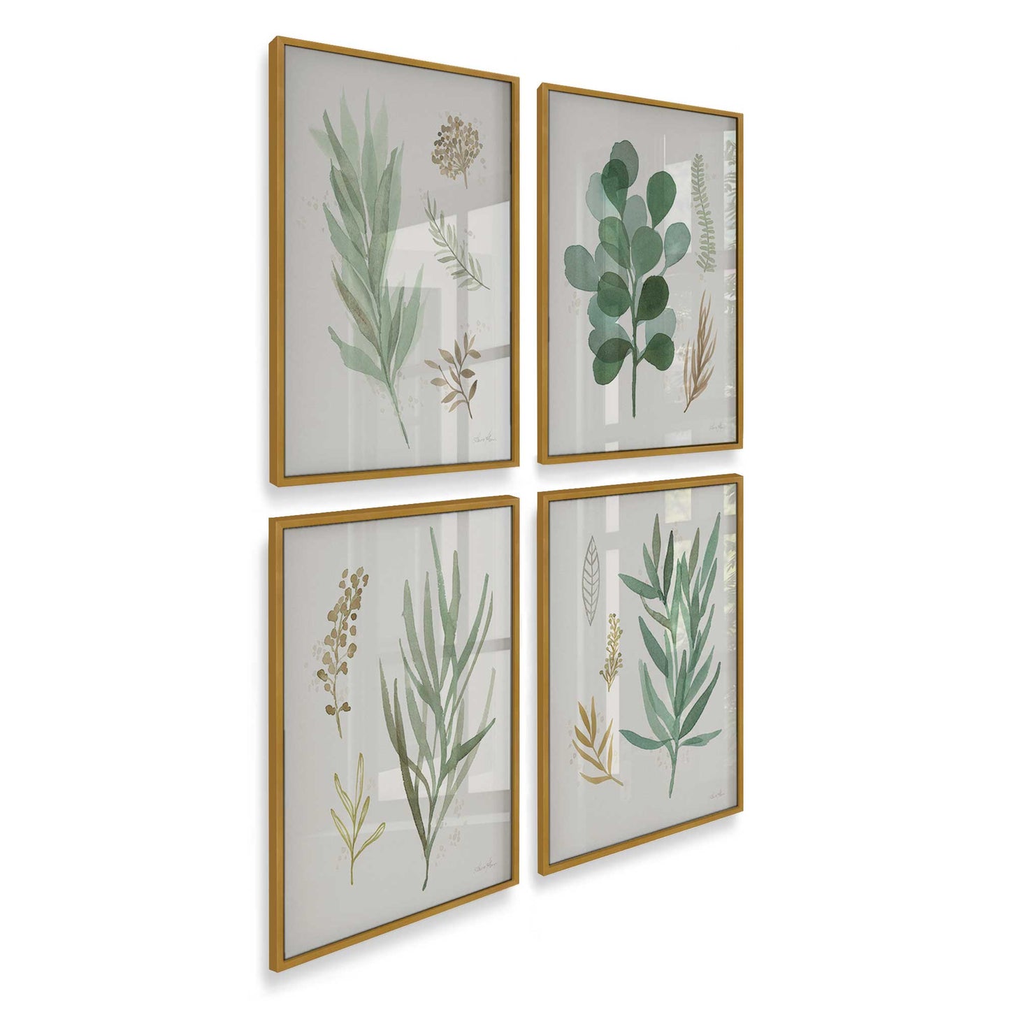[Color:Polished Gold], Picture of art in a Polished Gold frame of the corner