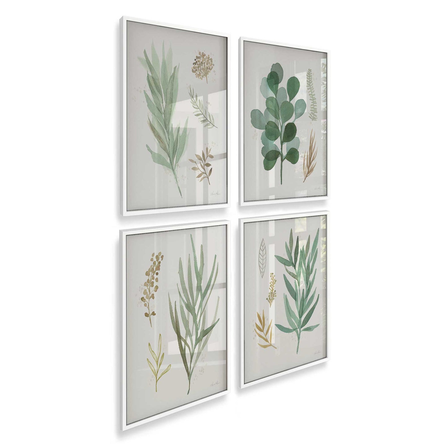[Color:Opaque White], Picture of art in a Opaque White frame at an angle