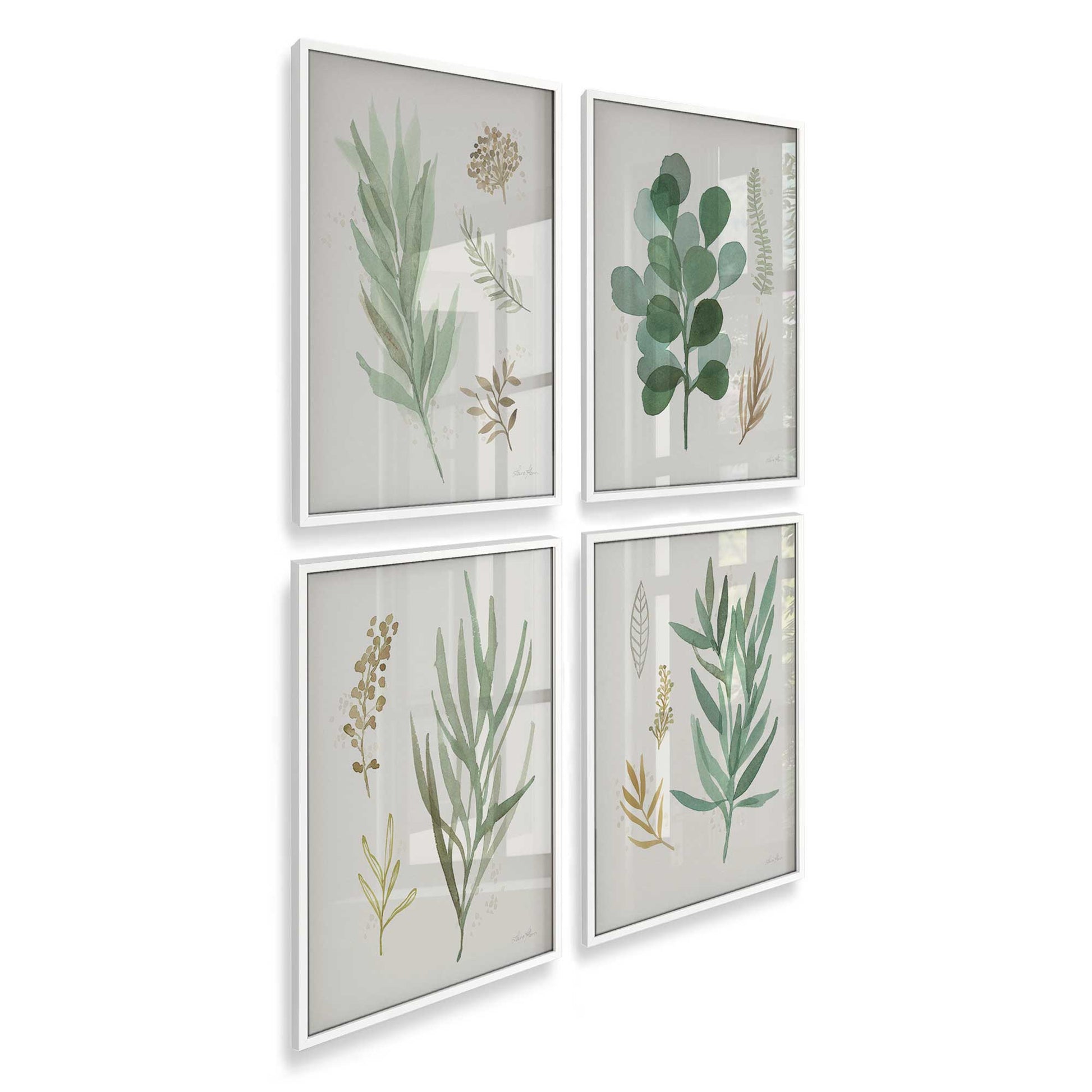 [Color:Opaque White], Picture of art in a Opaque White frame at an angle