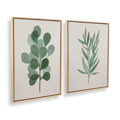 [Color:American Maple], Picture of art in a American Maple frame at an angle