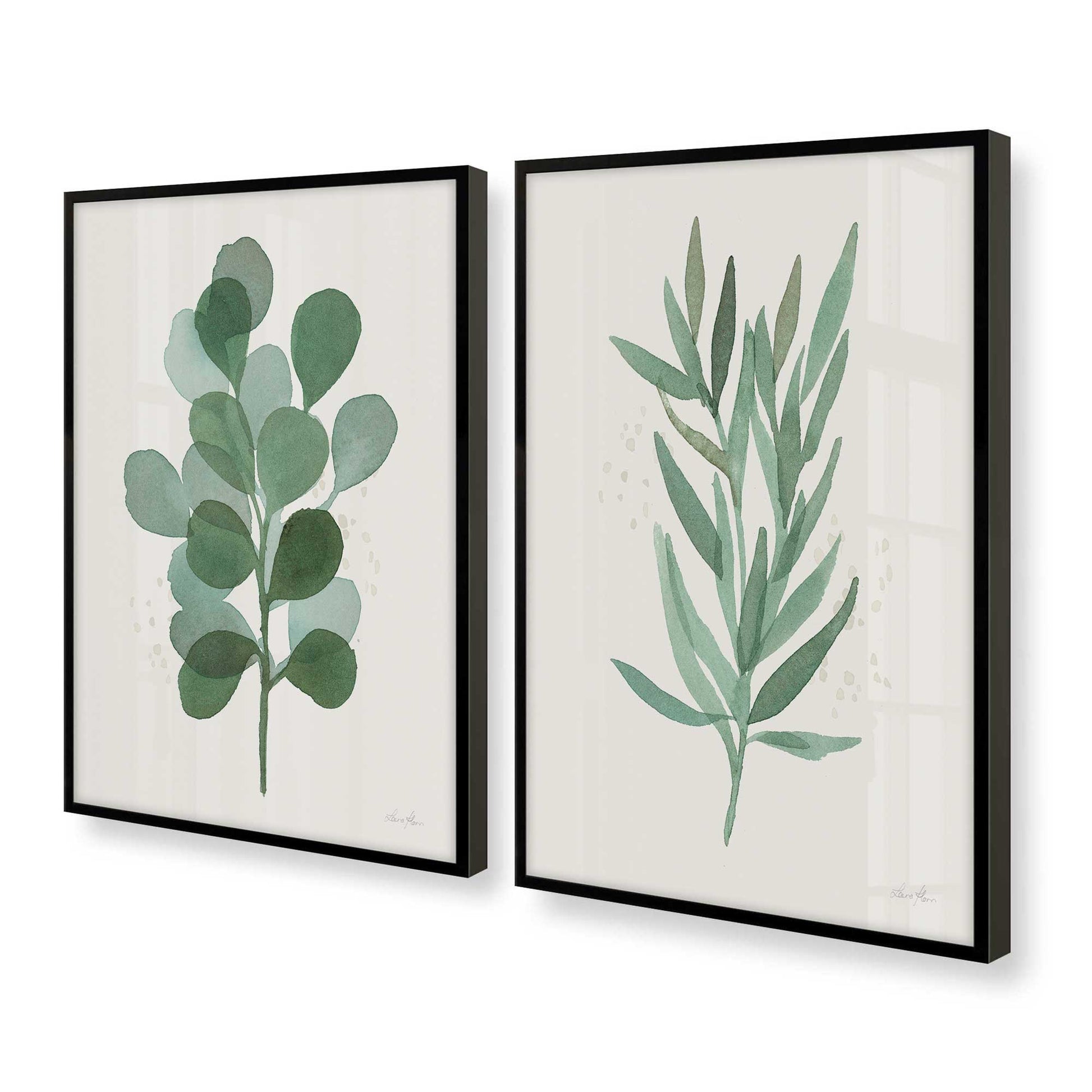 [Color:Satin Black], Picture of art in a Satin Black frame at an angle