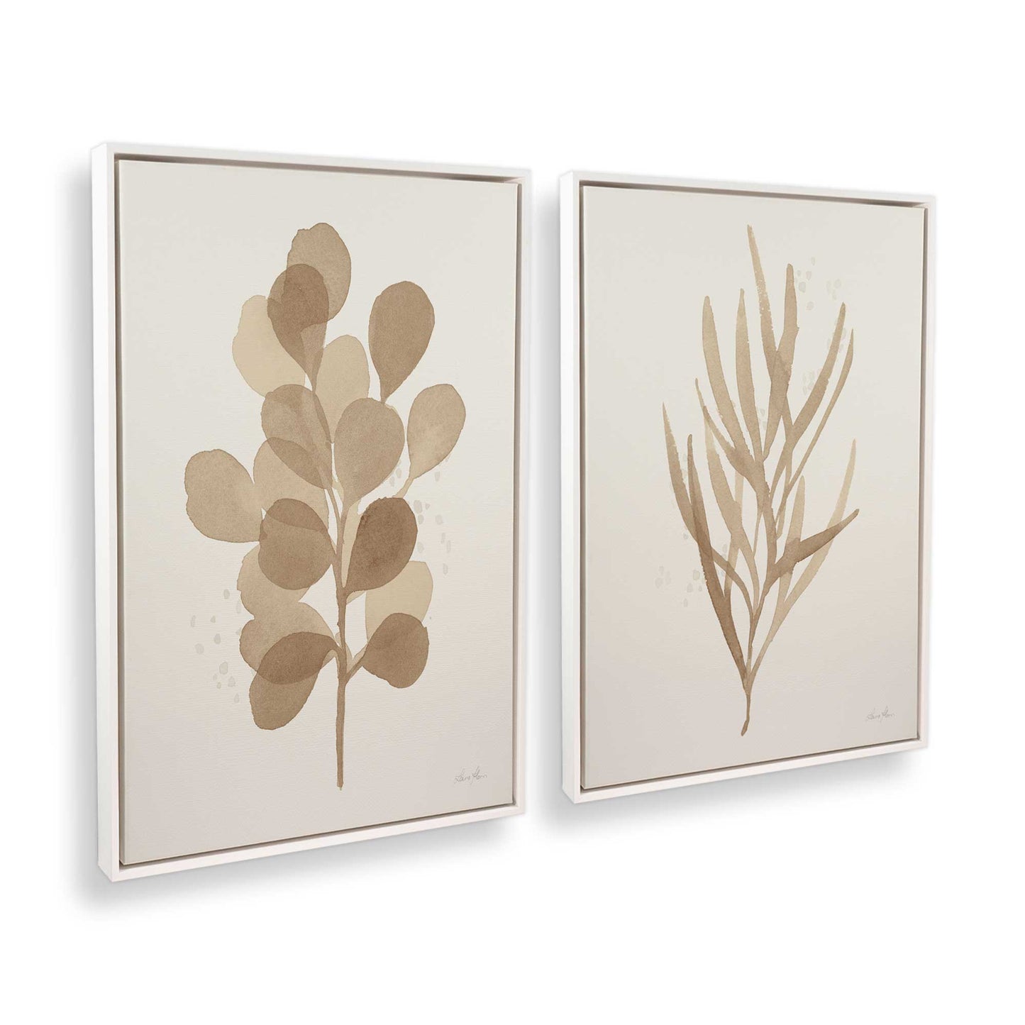 [Color:Opaque White], Picture of art in a White frame at an angle