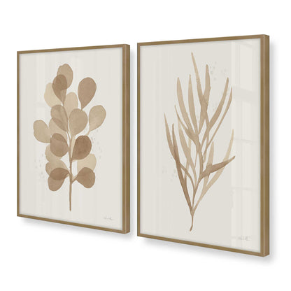 [Color:Brushed Gold], Picture of art in a Brushed Gold frame at an angle
