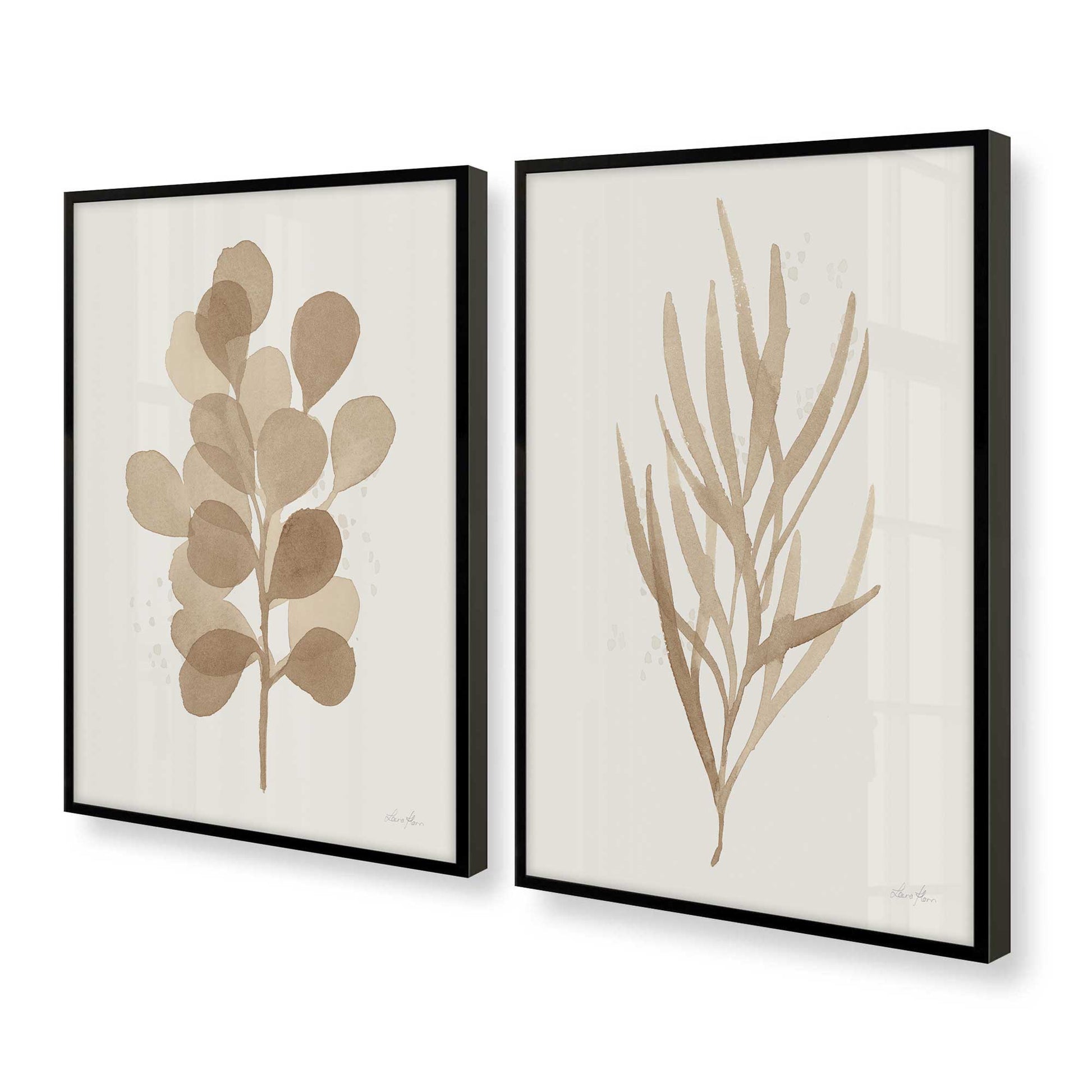 [Color:Satin Black], Picture of art in a Satin Black frame at an angle