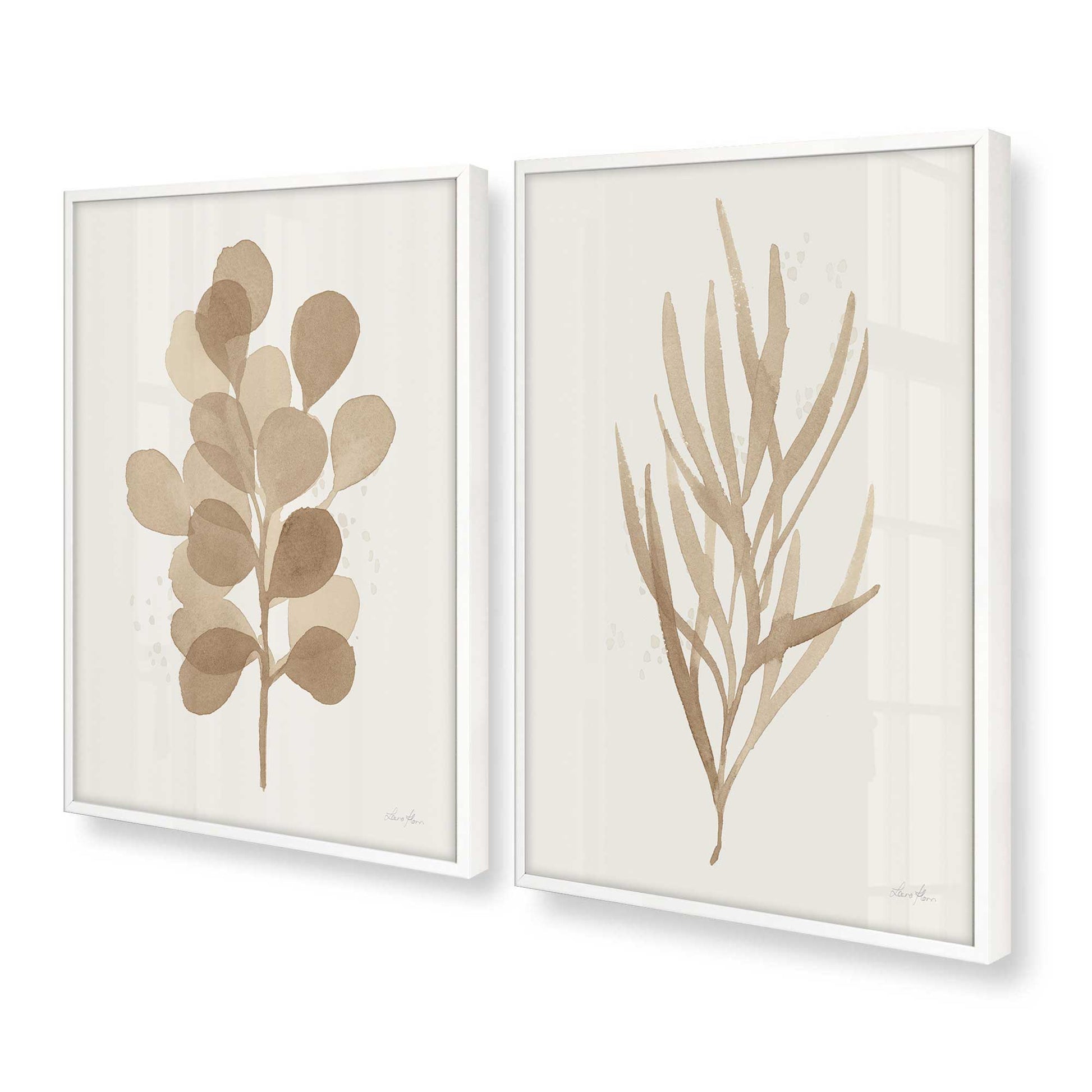 [Color:Opaque White], Picture of art in a Opaque White frame at an angle