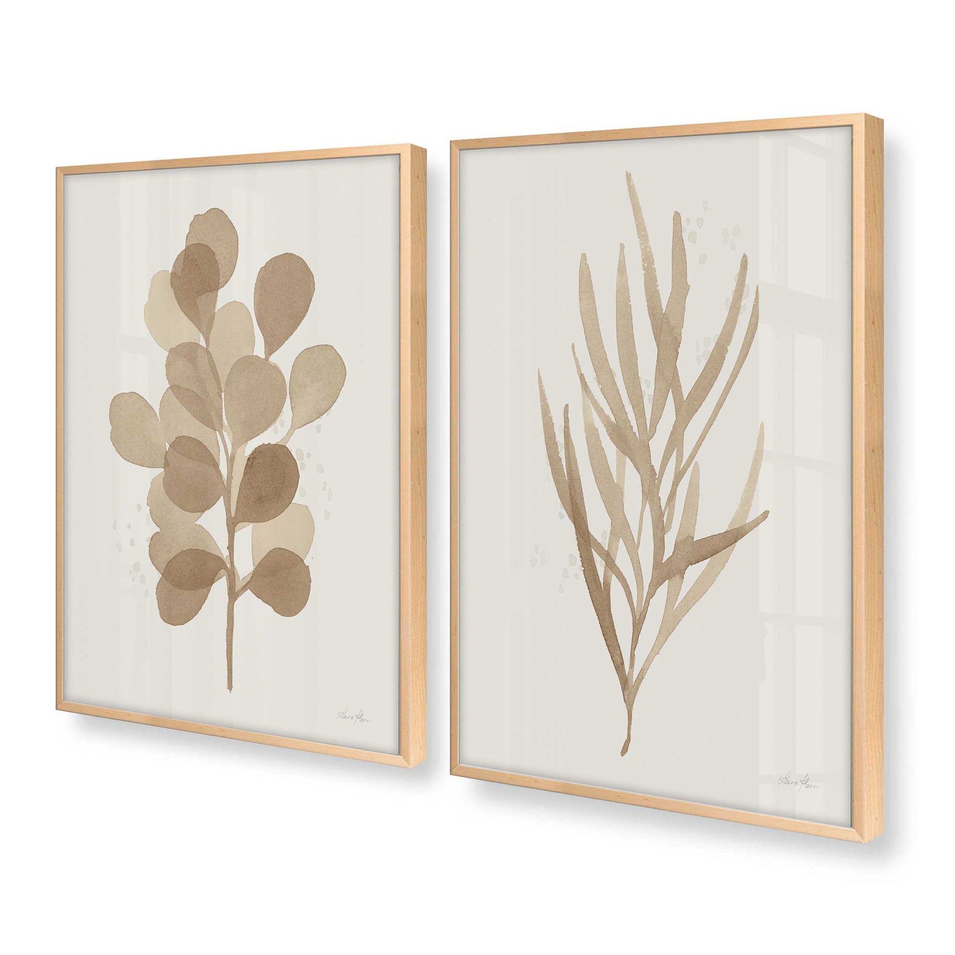 [Color:Raw Maple], Picture of art in a Raw Maple frame at an angle