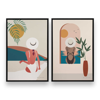 [Color:Satin Black], Picture of art in a Satin Black frame