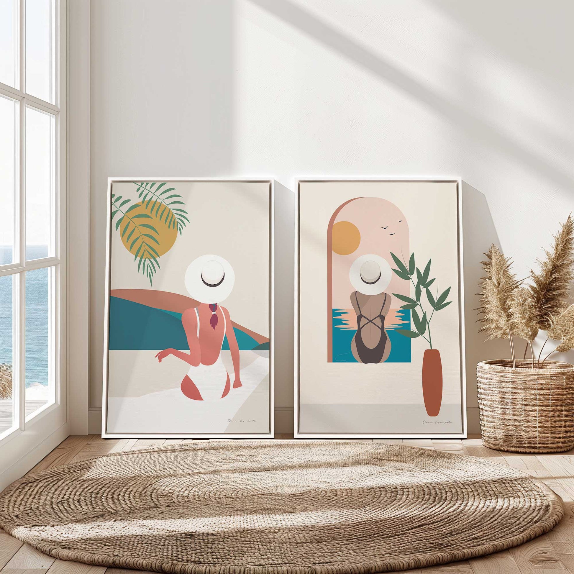 [Color:American Maple], Picture of art in a American Maple frame